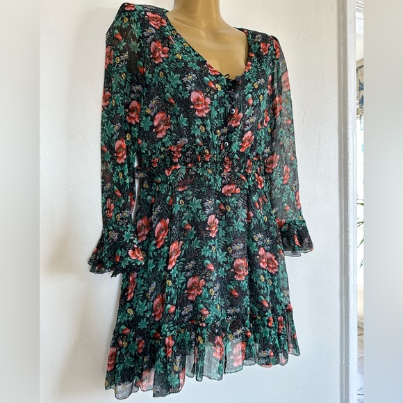 The Kooples 100% silk mini dress with 100% viscose lining - Picture 4 of 7